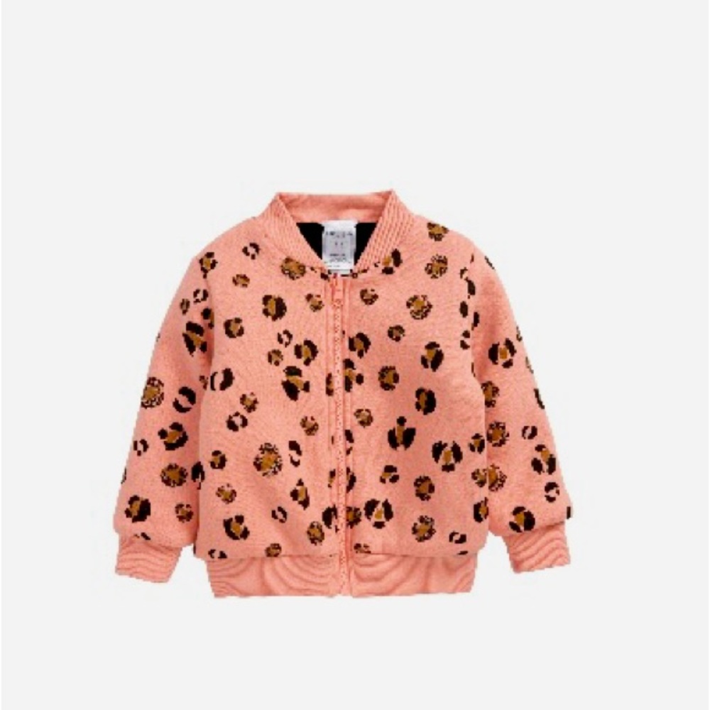 Pink Leopard Furry-Lined Jacket (4T)